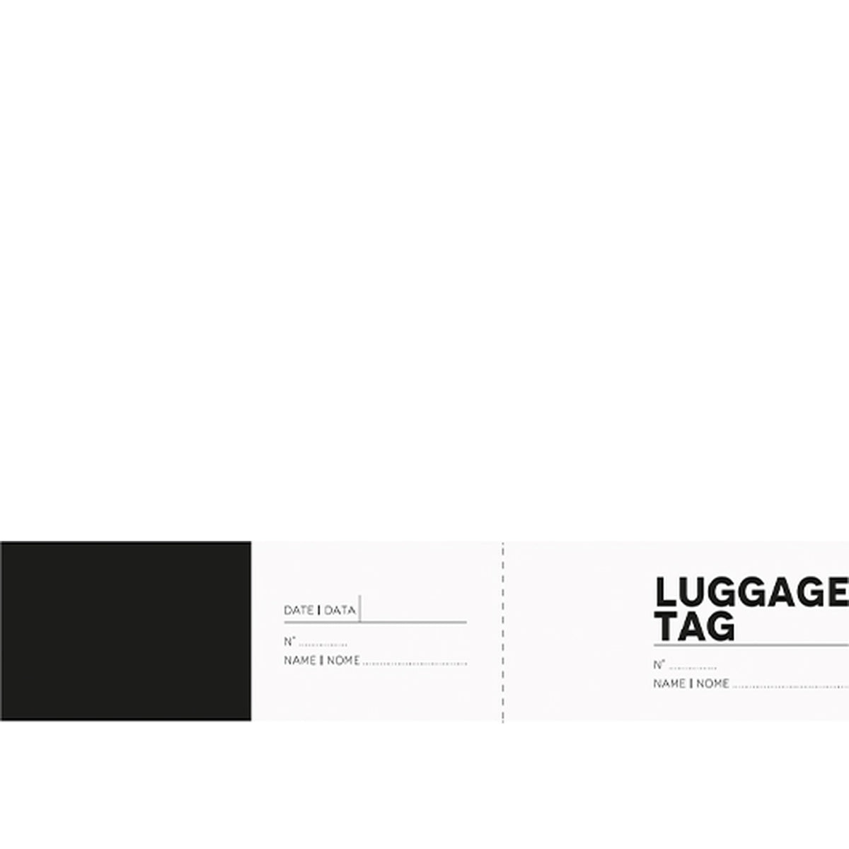 Fascetta per bagaglio in carta adesiva, 35 x 5 cm, confezione da 500 pz.