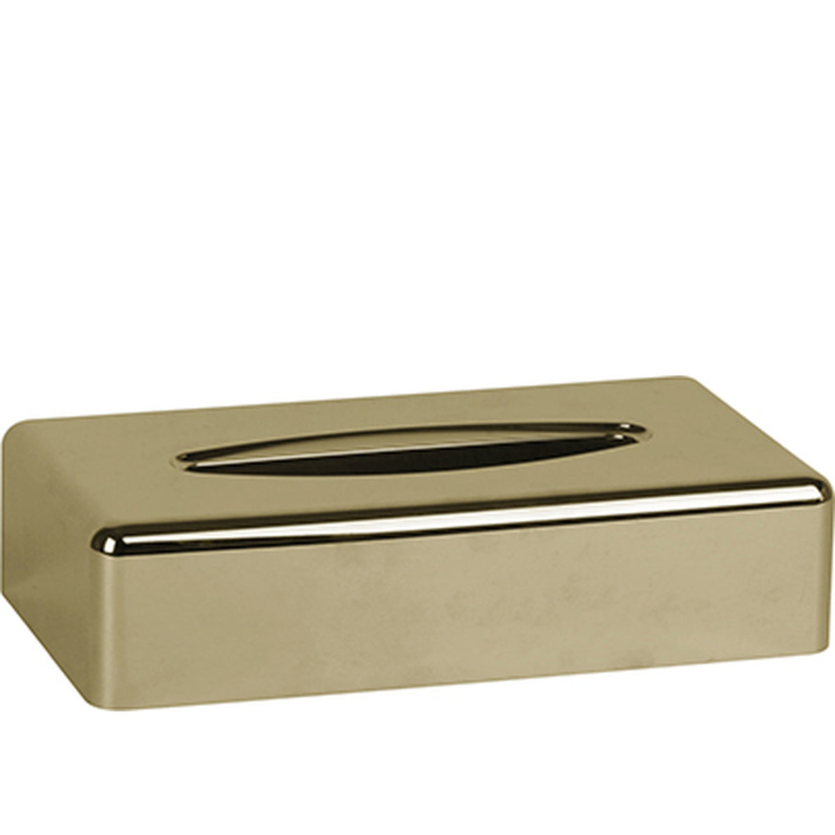 Porta veline rettangolare in ABS dorato, kit di fissaggio a parete incluso, 27 x 14 x h 7 cm