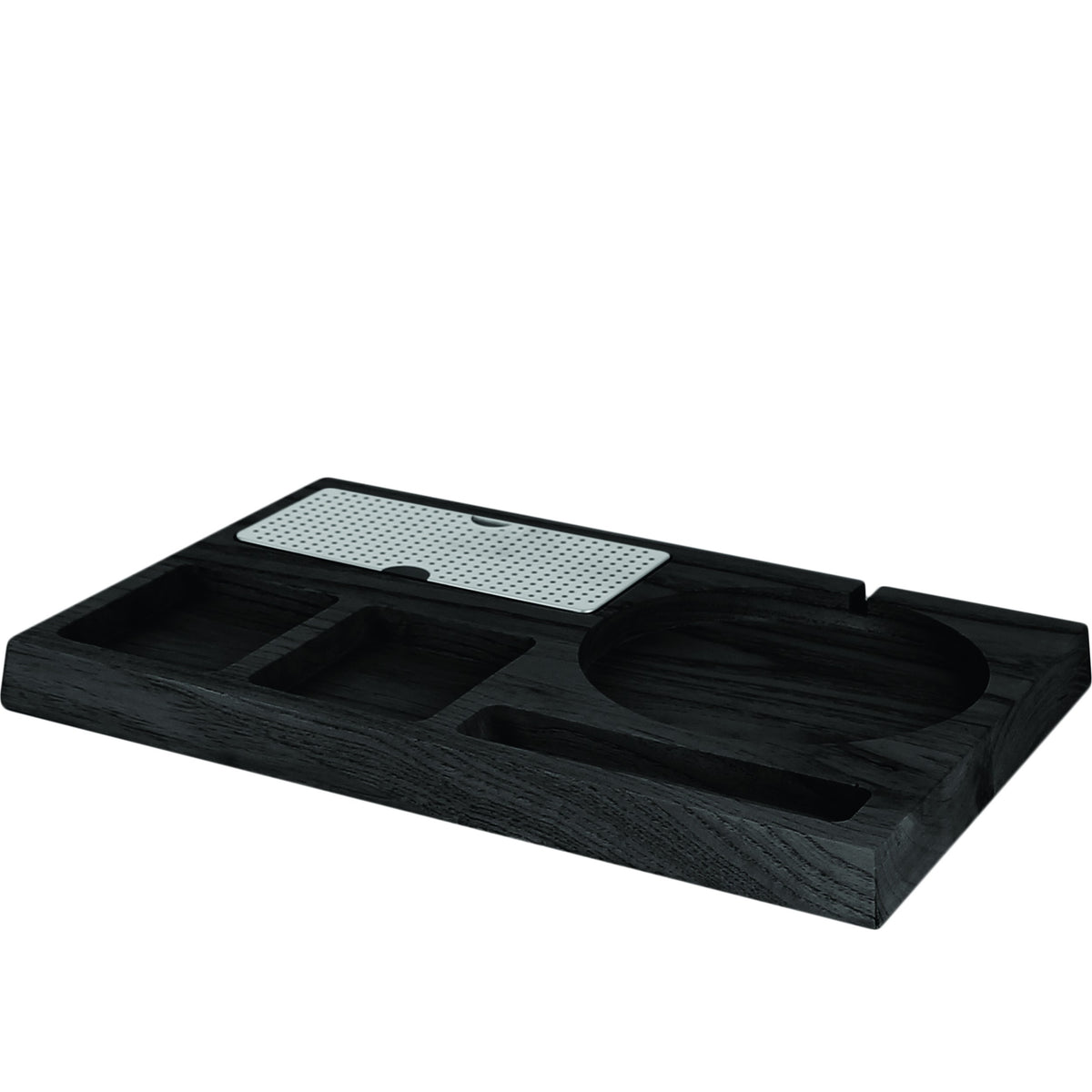 Plateau en Bois Noir pour Bouilloire Électrique – 37x24x3cm