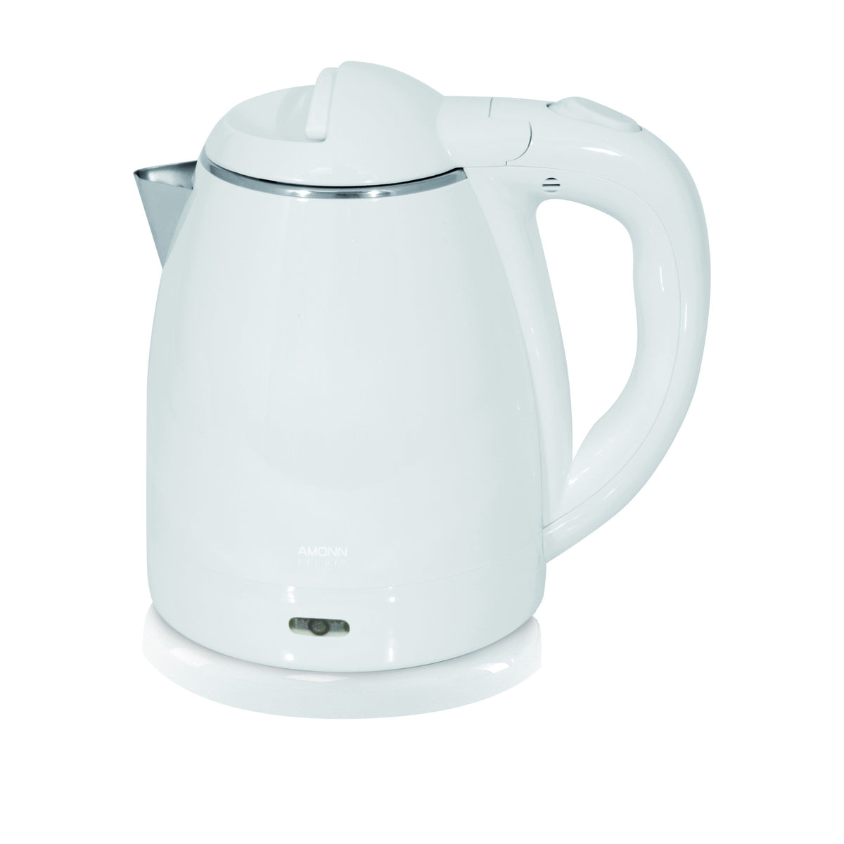 White Electric Kettle with Steel Details – 1.2L
