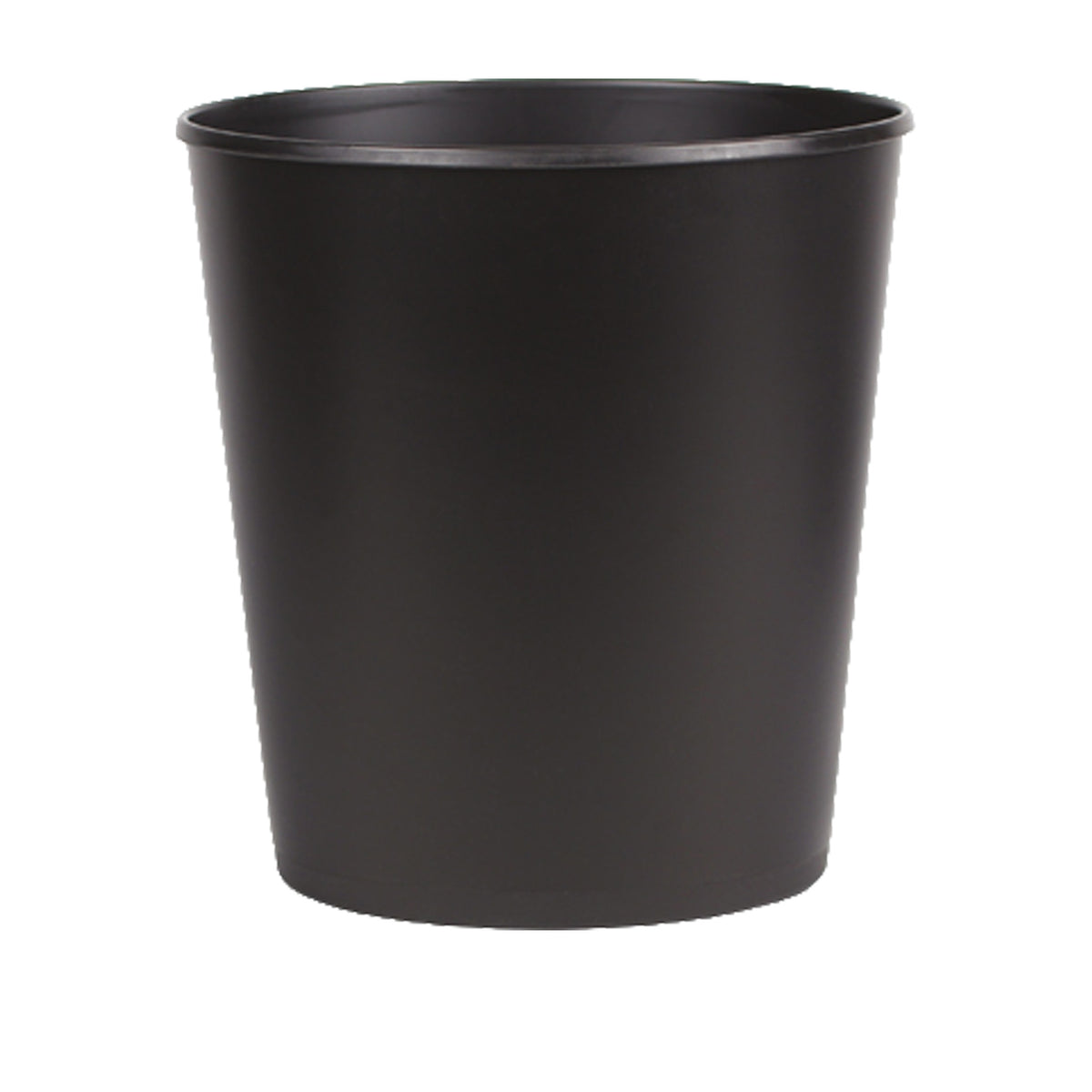 Oval Wastepaper Basket in Black PVC – 12L