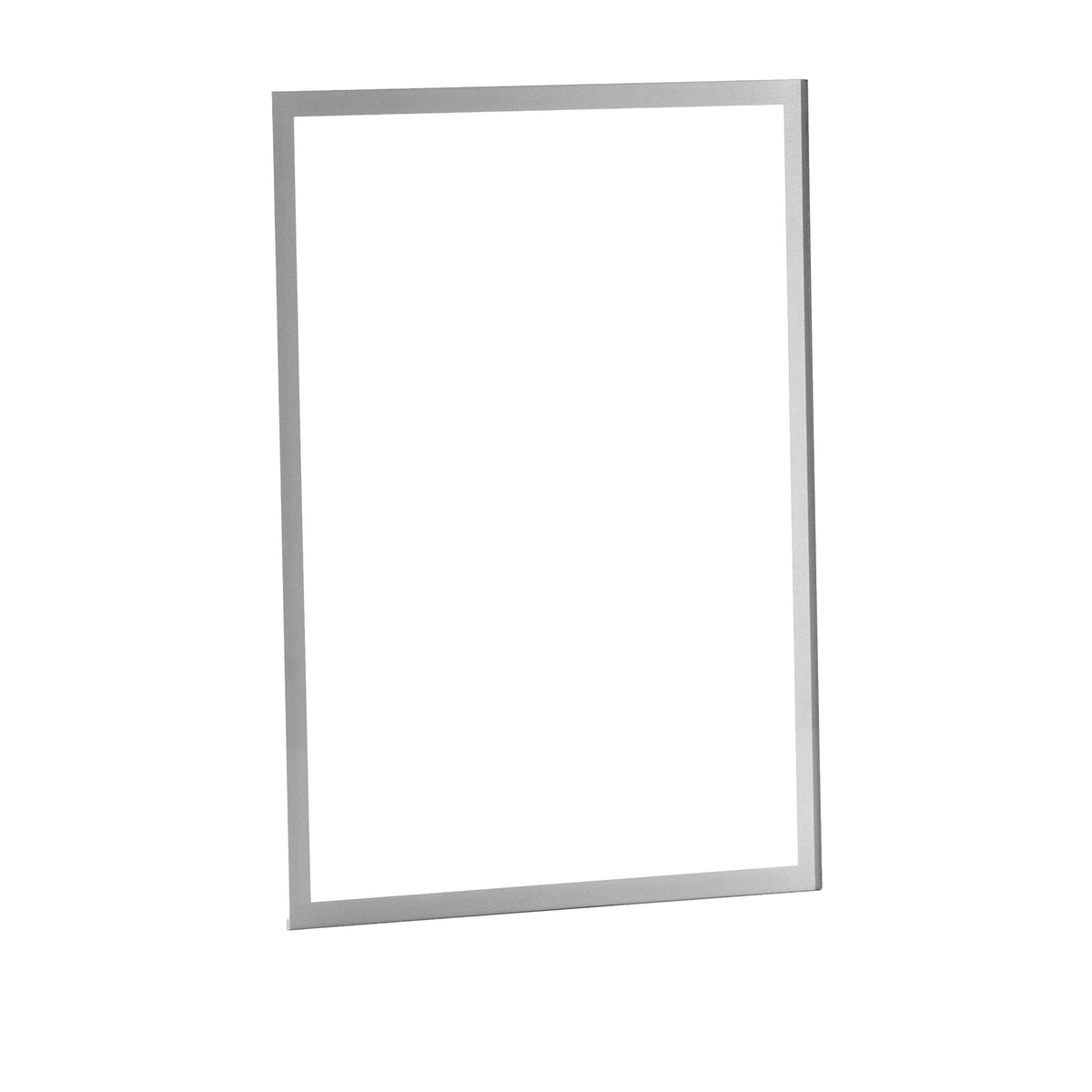 Wand-Informationshalter aus Plexiglas mit Silberrahmen – A4