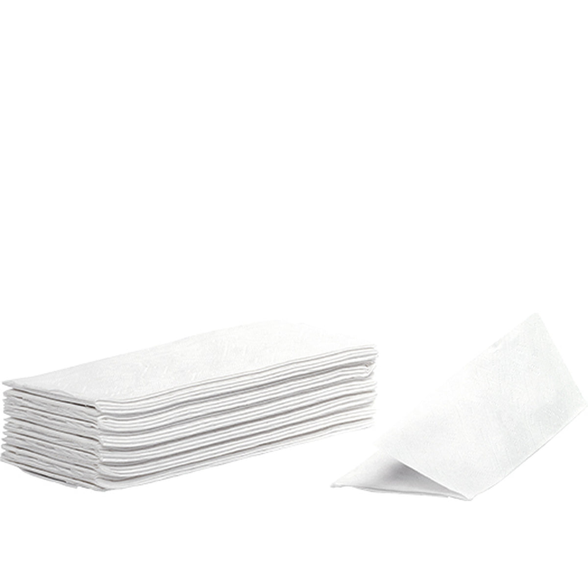 Asciugamani interfogliati in carta cellulosa 4 veli, bianco, 23,5 x 21,5 cm (aperto) / 21,5 x 9,5 cm (chiuso), imballo da 18 confezioni da 154 pz.
