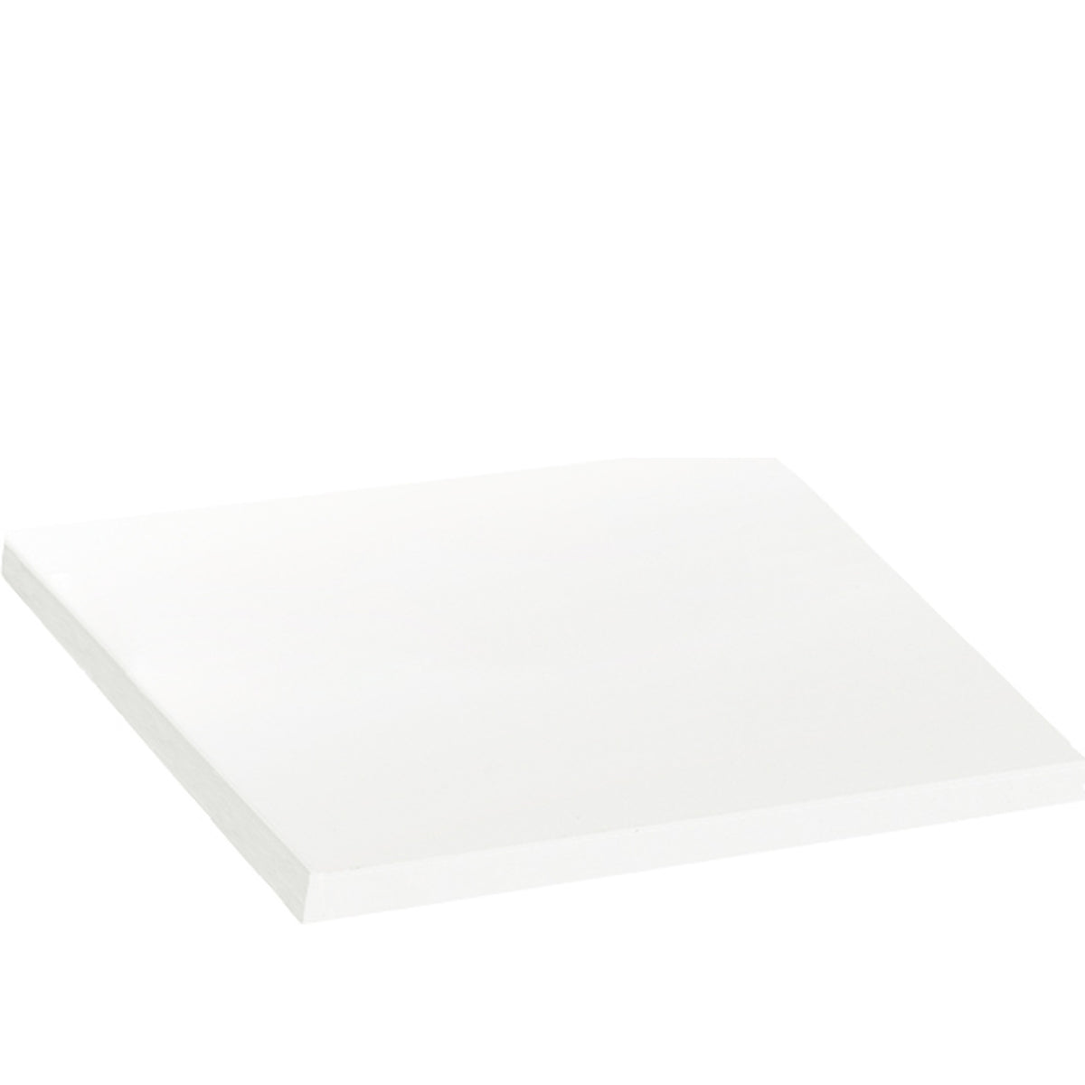 Linear 1.0, plexiglass display tray, glossy white, 20 x 20 x 1 cm