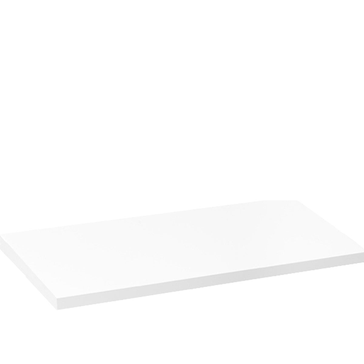 Linear 1.0, display tray in plexiglass, glossy white color, Medium size, 25 x 14 x 1 cm