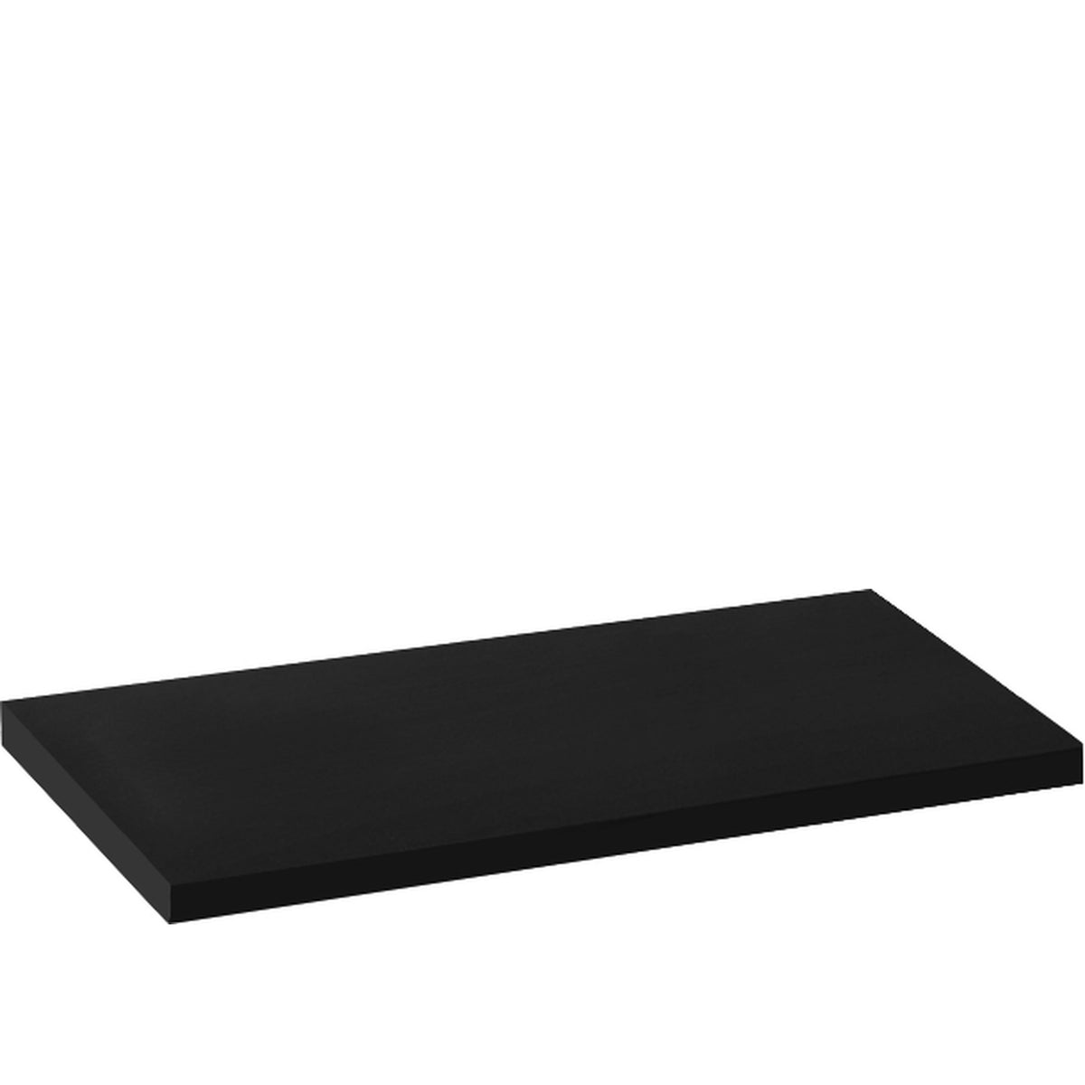 Linear 1.0, Display-Tablett aus Plexiglas, schwarz glänzend, Größe Medium, 25 x 14 x 1 cm