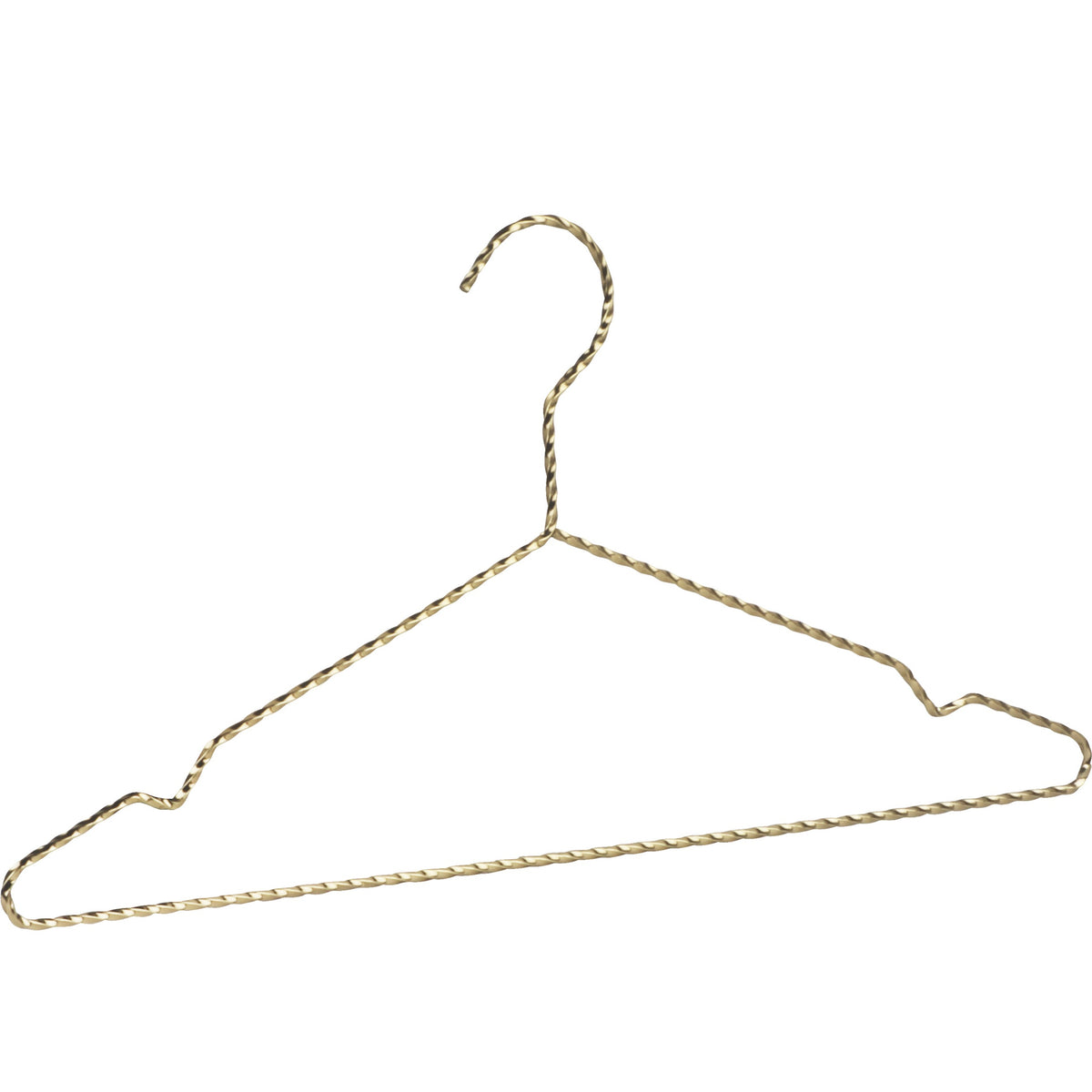 Cintre en Acier Doré Tressé avec Crochet – 42cm