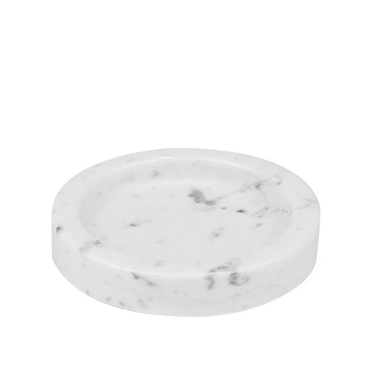 Marmor, marble display tray, Carrara White, diam. 10 cm