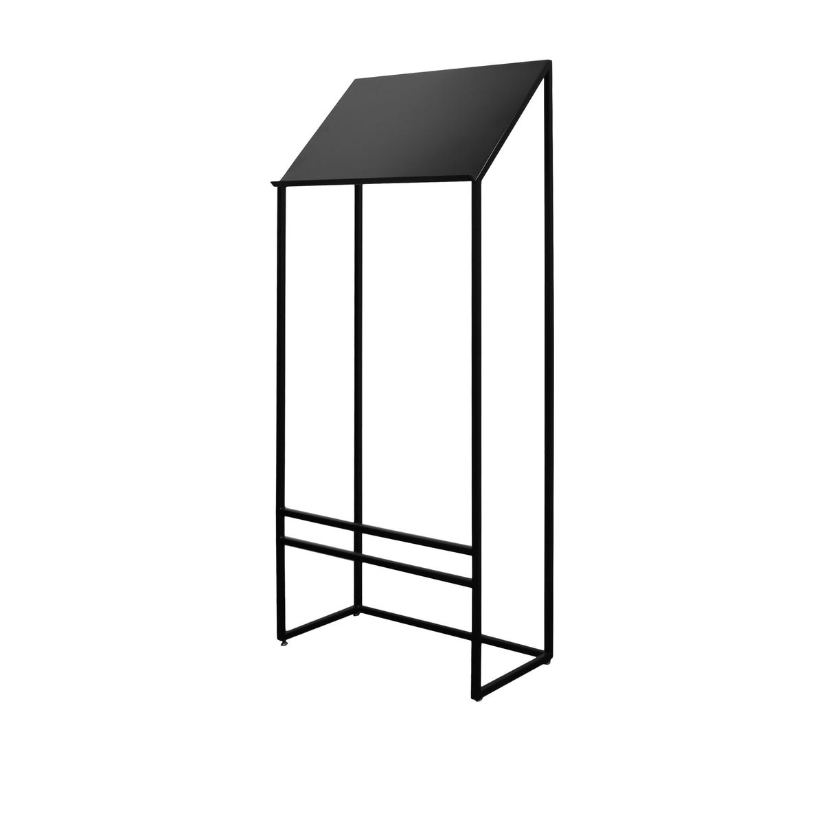 Neliö – Pupitre en Métal Laqué Noir 55x27xh130cm