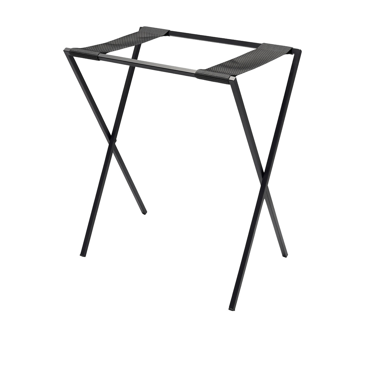 Neliö – Klappbarer Metall-Tablettständer 56,5x37x66cm Schwarz