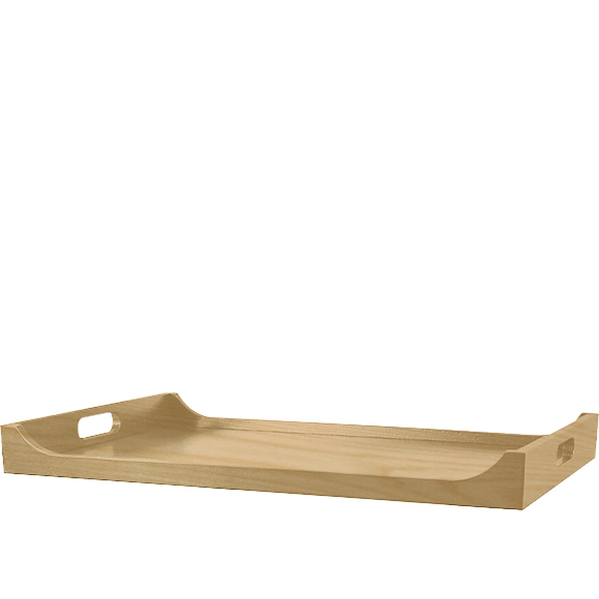 Wood Line, vassoio in legno di frassino naturale con impugnature laterali, 60x40x5,5 cm