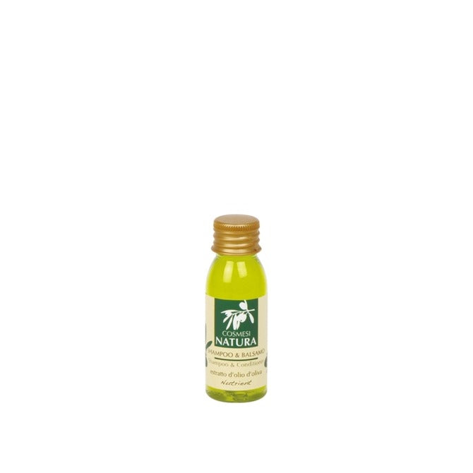 Cosmesi Natura, shampoo & conditioner, olive oil extract, 30 ml, pack of 450 pcs