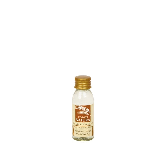 Cosmesi Natura, shampoo and conditioner, cereal extract fragrance, 30 ml, 450 pcs