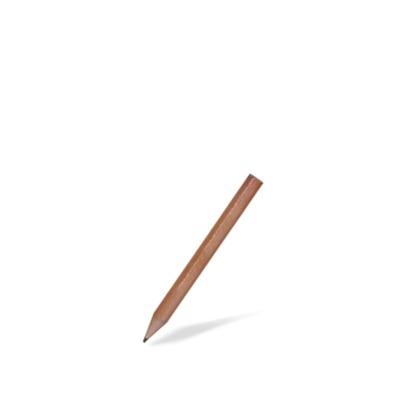 Matita tonda in legno di tiglio, colore naturale, senza gomma, 9 cm, confezione da 100 pz