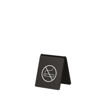 Cavallotto 'Vietato fumare' in plexiglass nero, 5 x h 6 cm