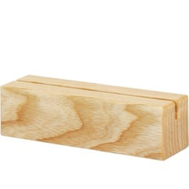 Base in legno di frassino con intaglio, naturale, 10,4x3x3 cm, 10 pz