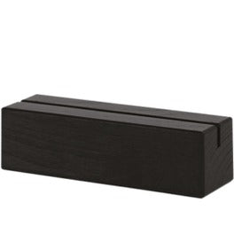 Base in legno di frassino con intaglio, colore wengé, 10,4 x 3 x h 3 cm, 10 pz