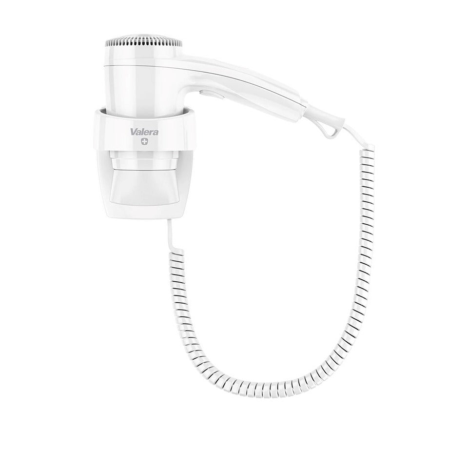 Valera, asciugacapelli Executive 1200 con supporto a parete, bianco, 22,5 x h 16 cm