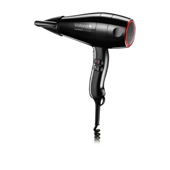 Valera, asciugacapelli professionale Swiss Silent Jet 8500 Push, cordone spiralato, 2000 W, 25,5 x h 28,5 cm