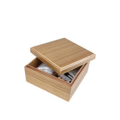 Star – Coffret en Bois Naturel 13x13x7cm