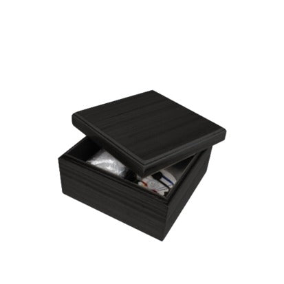 Star Bois Noir – Coffret Amenities avec Accessoires 13x13x7cm