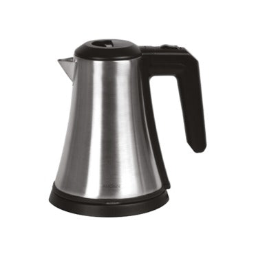 Bollitore elettrico in acciaio con finiture nere, 800 W, capacità 0,8 L