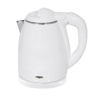 Bollitore elettrico bianco con dettagli in acciaio, 1350 W, capacità 1,2 L