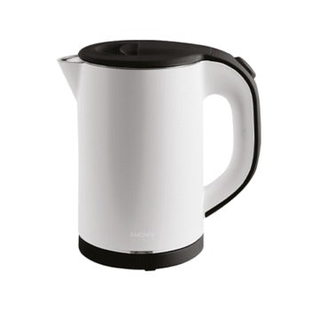 Bollitore elettrico bianco e nero, 1200 W, 0,8 L