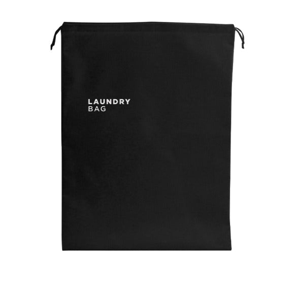 Sacchetto biancheria in cotone nero, 38 x 60 cm, 10 pz