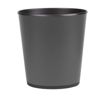 Cestino gettacarte ovale in polistirene e rivestimento in PVC grigio scuro, 12 L, 27,5 x h 29,5 cm