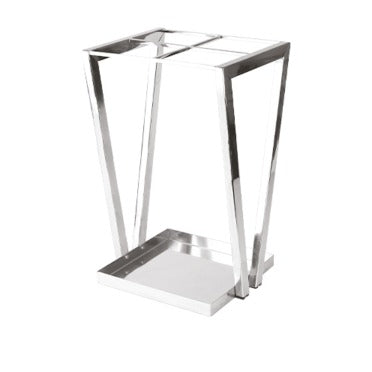Steel Line: portaombrelli in acciaio inox satinato, 30 x 31,5 x h 55 cm