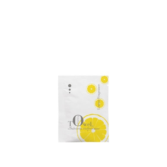 White, refreshing lemon towel, 500 pcs