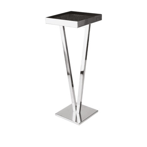 Steel Line, posacenere su piantana in acciaio inox lucido, 23 x 23 x h 77,5 cm