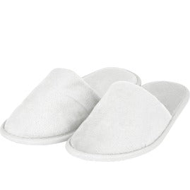 Pantofola Delicate in spugna Soft Plush, colore bianco, misura unisex 29,5 cm, confezione da 100 paia