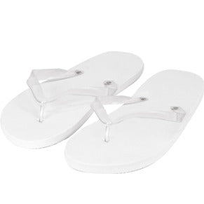 Infradito Mild in gomma morbida, bianco, misura unisex 29 cm, confezione da 50 pz