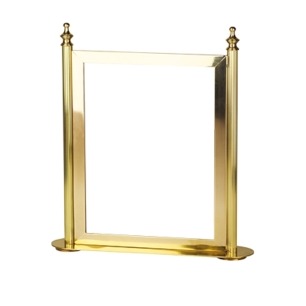 Classic, porta avvisi in ottone, 28 x 7,8 x h 36,6 cm