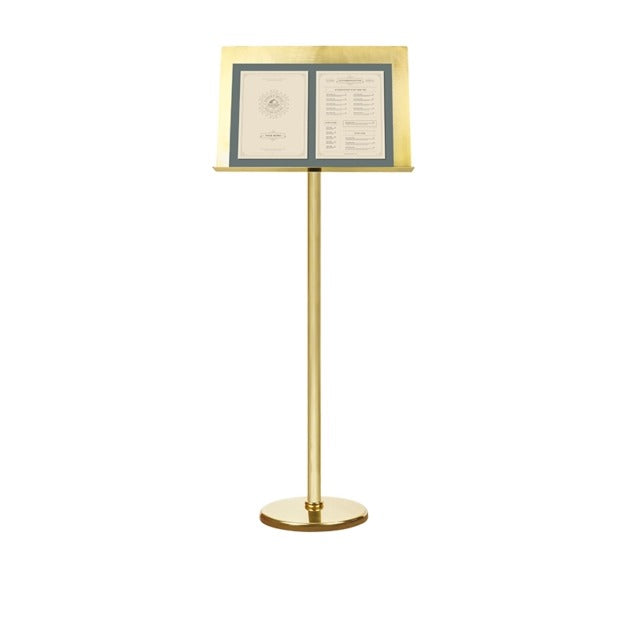 Classic, leggio su piantana in ottone, Ø 32 x h 146 cm