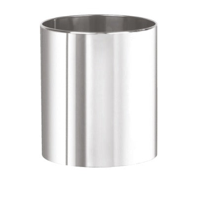 Cestino rotondo in acciaio inox satinato, capacità 7 L, diam. 21 x h 23 cm