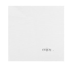 White cotton napkin, 140 g, 21.5 x 21.5 cm, 50 pcs
