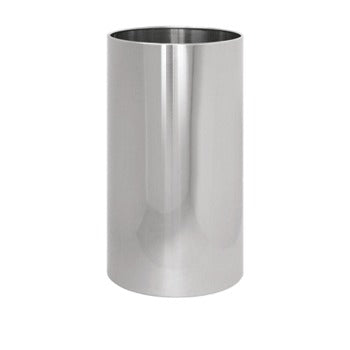 Portaombrelli rotondo in acciaio inox lucido, diam. 25 x h 50 cm
