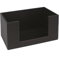 Distributore asciugamani in ecopelle, nero, 27 x 17 x h 15 cm