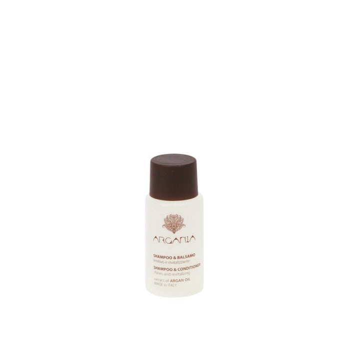 Argania, shampoo e balsamo con estratto d'olio d'Argan, 40 ml, conf. 288 pz