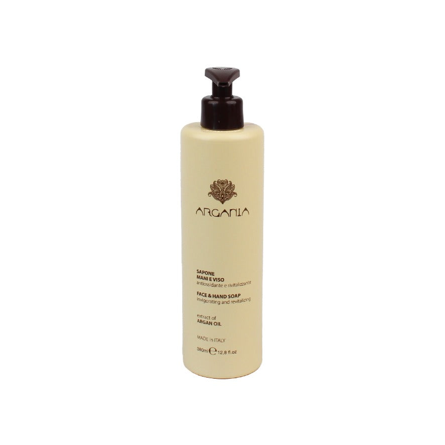 Argania, dispenser Artem®, sapone viso e mani, fragranza estratto d'Olio d'Argan, 380 ml, confezione da 18 pz