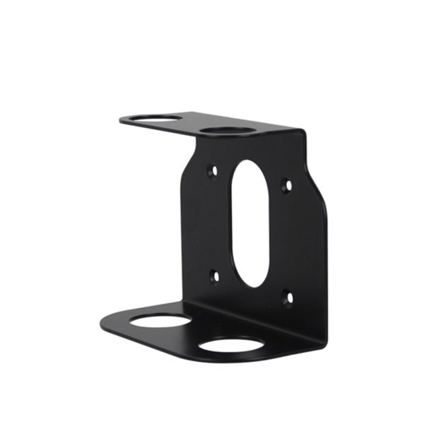 Basic, supporto doppio in acciaio inox, verniciato nero, compatibile con dispenser Large da 300 ml, con kit viti