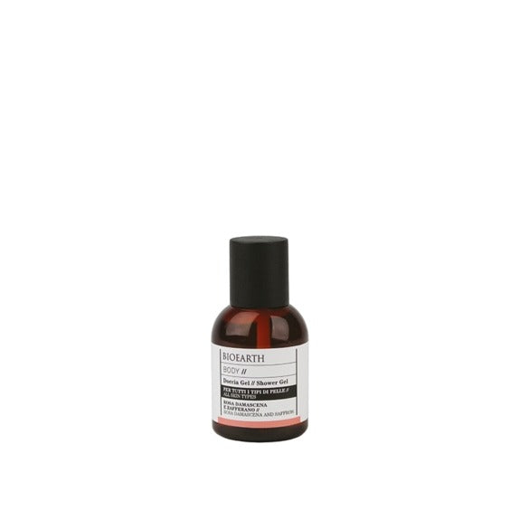 Bioearth Premium - Gel doccia Rosa Damascena e Zafferano, 30 ml (384 pz)