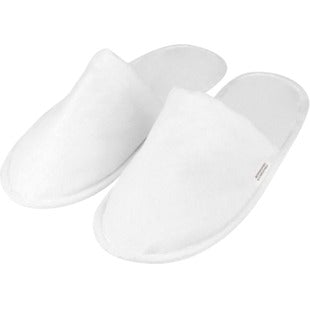 Pantofola Biolook - Smart Finiture, biodegradabile e compostabile, colore bianco, misura unisex 29,5 cm, confezione da 100 pz