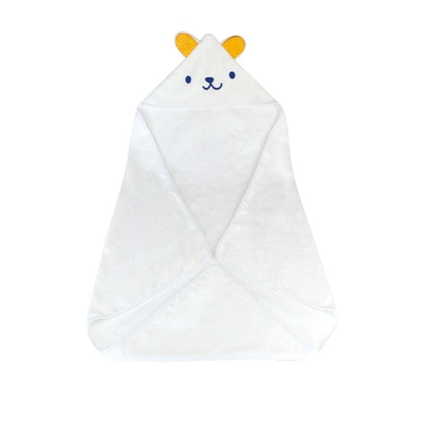Mantella bimbo in spugna bianca, misura unisex, fantasia Birba Adventures, 100 x 100 cm