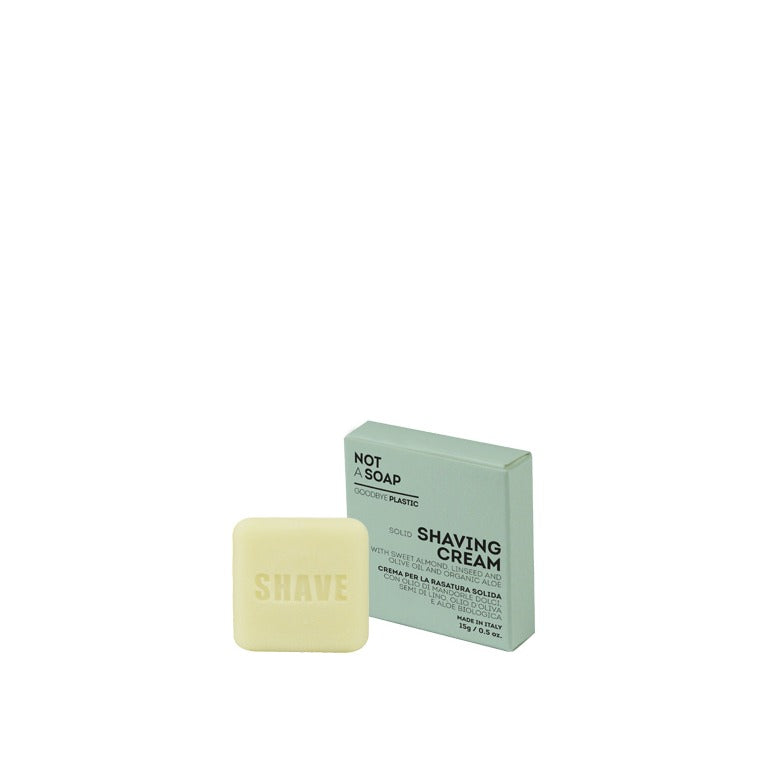 Cosmetic 3.0, solid shaving cream, almond fragrance, flaxseed, olive and organic aloe, 15 g, pack of 420 pcs
