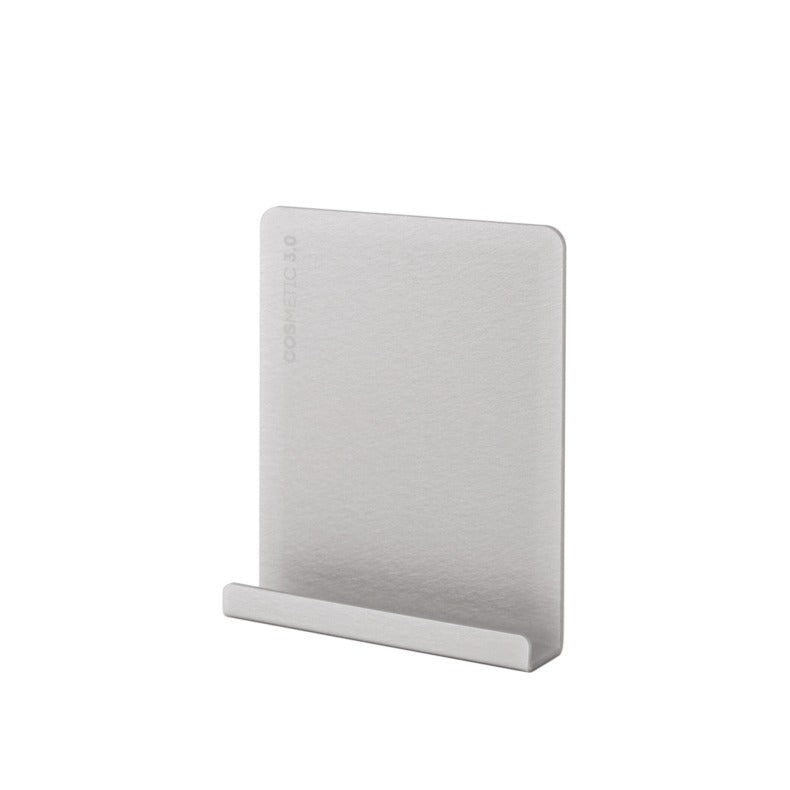 Cosmetic 3.0, wall display in gray acrylic, 12 x 2.5 x h 15 cm