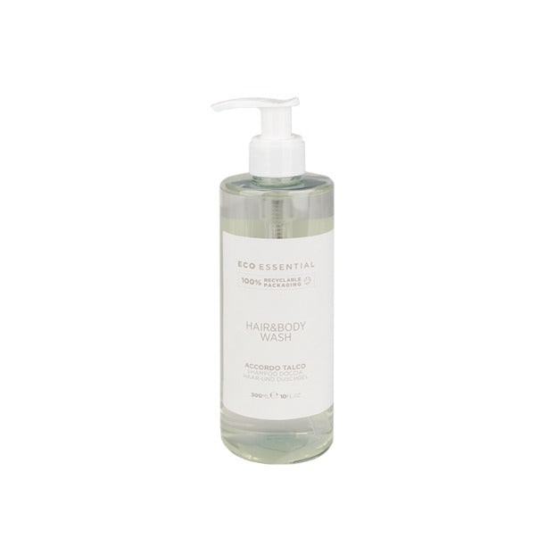 Eco Essential, dispenser Maxi Stick, shampoo doccia, fragranza Talc Sense, 300 ml, confezione da 20 pz